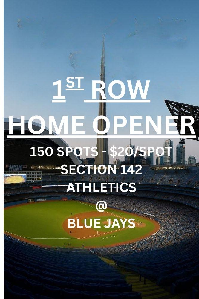 1st Row to the Home Opener!