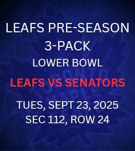 3 PACK LEAFS PRE-SEASON