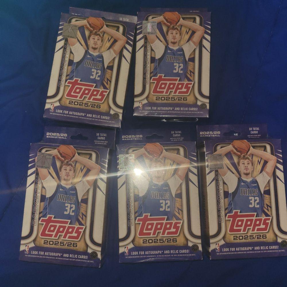 (5) 2026 Topps BSKBALL Hangers