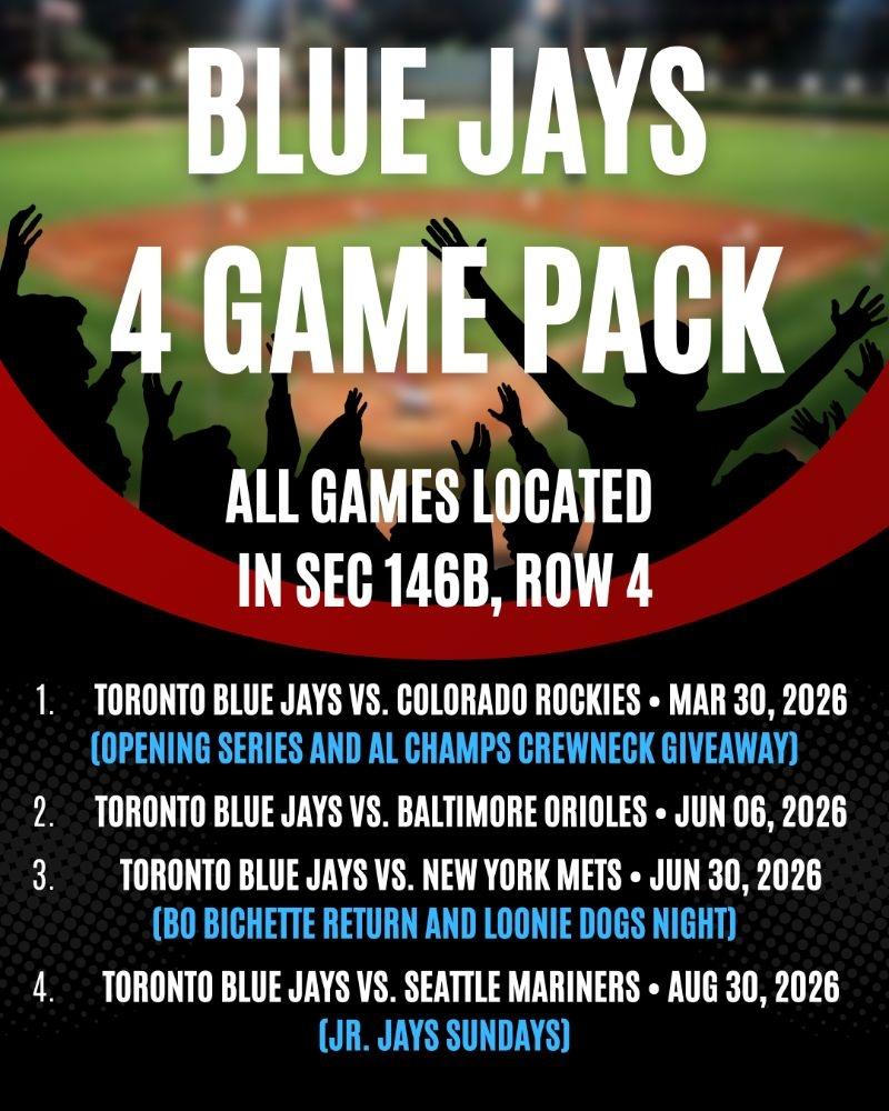 BLUE JAYS 4 GAME PACK