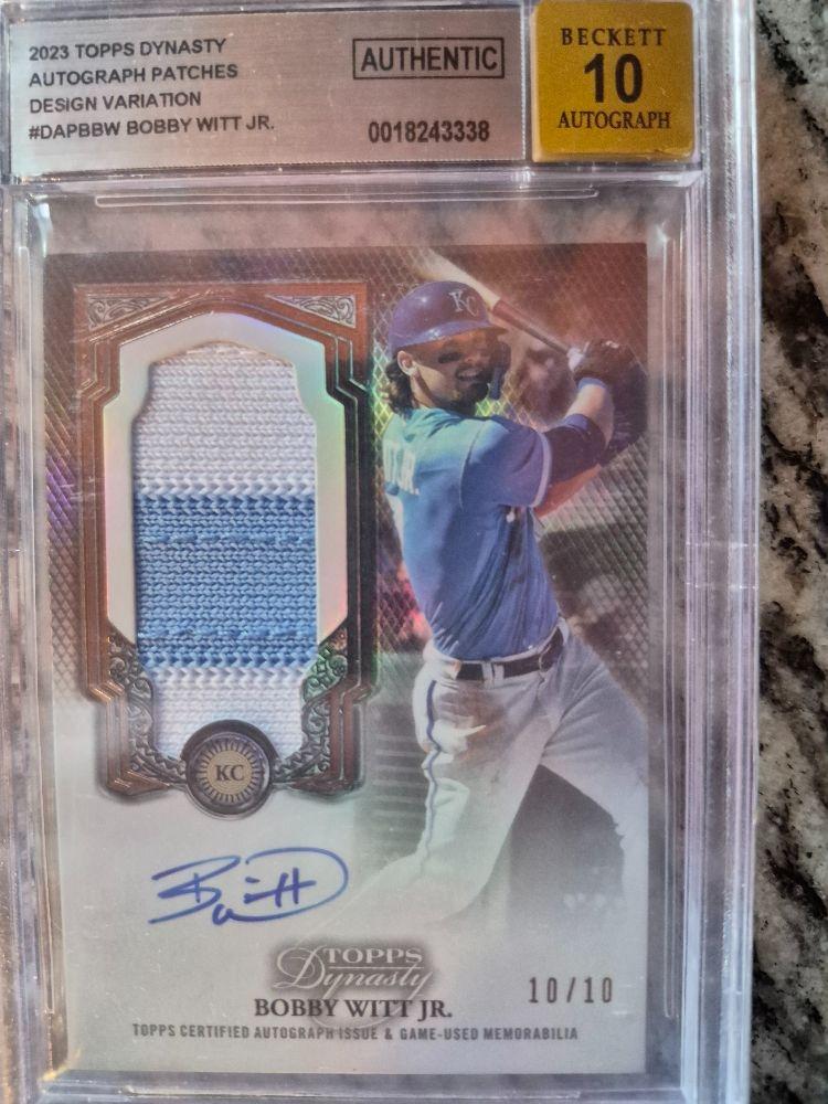 Bobby Witt patch autograph/10