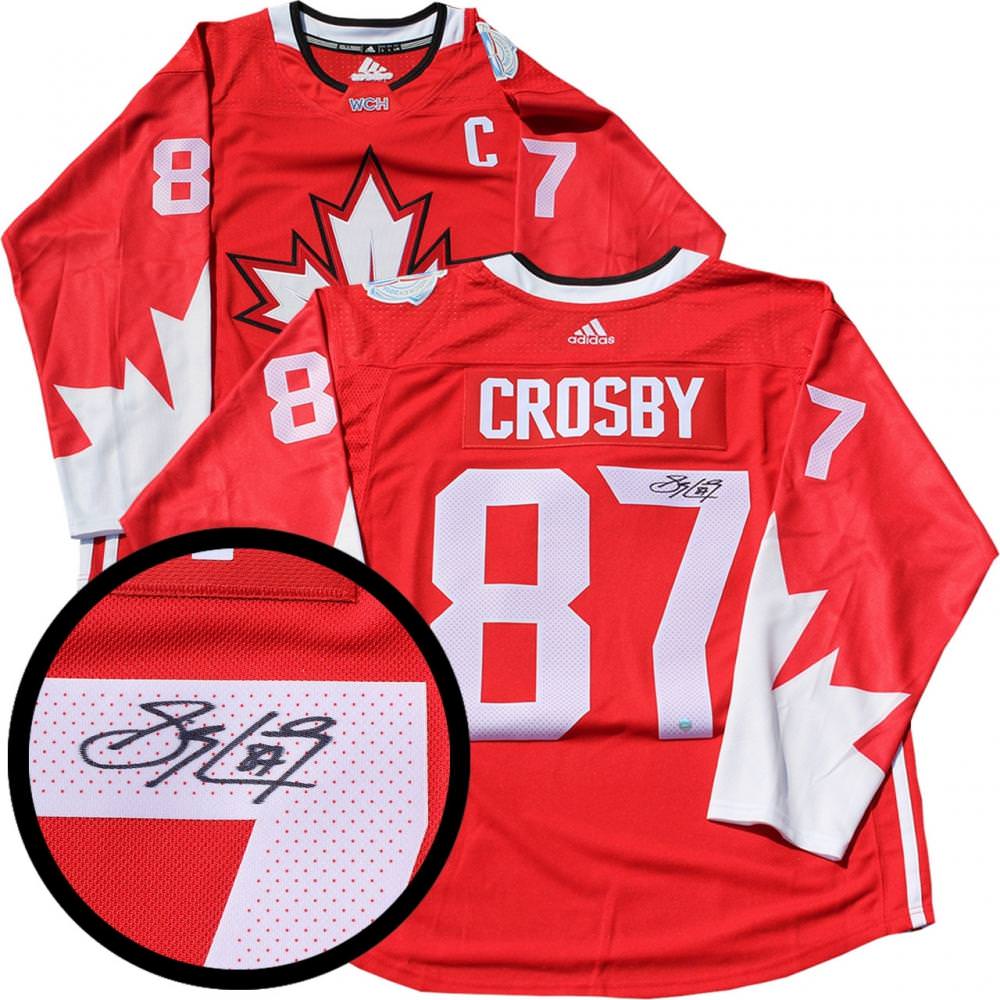 crosby autographed jersey