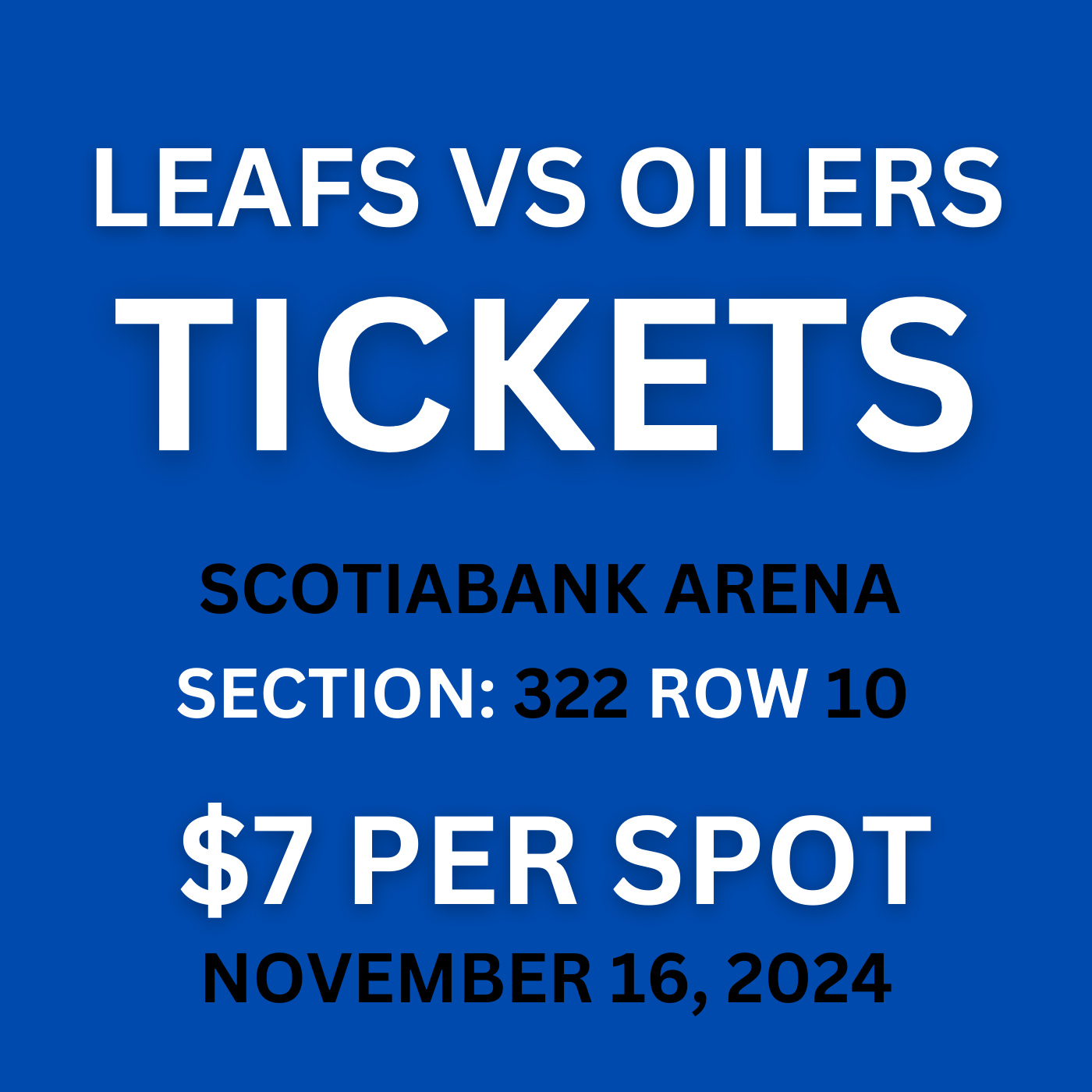 EDMONTON OILERS @ MAPLE LEAFS