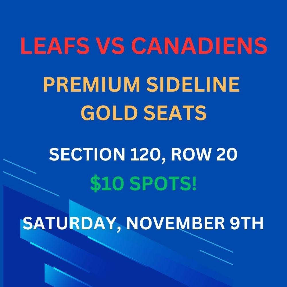 HABS PREMIUM SIDELINE VS LEAFS