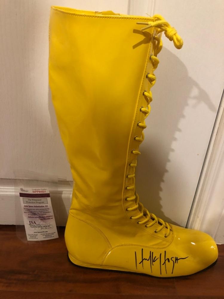 Hulk Hogan signed boot