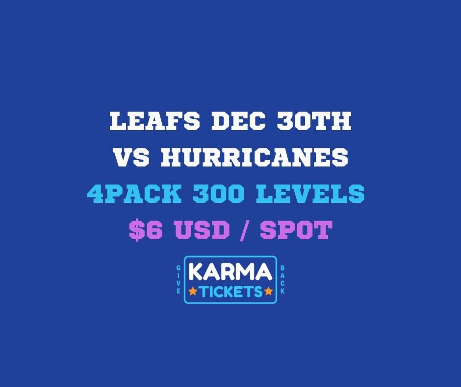 LEAFS 4PACK 300S DEC 30TH