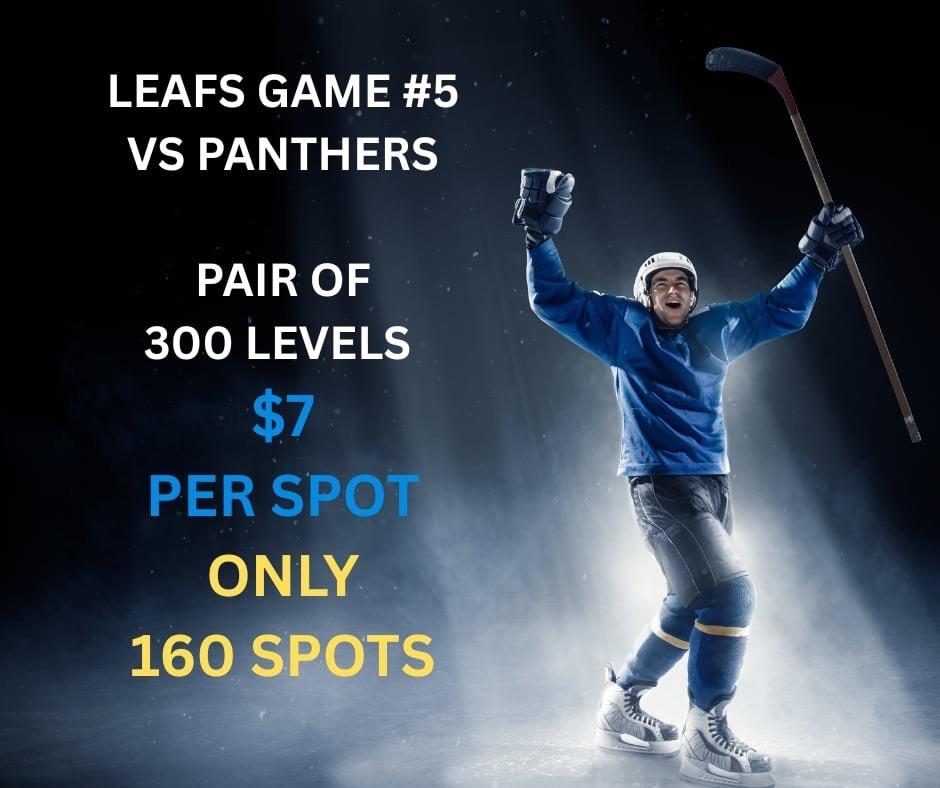 LEAFS GAME #5 PAIR OF 300s