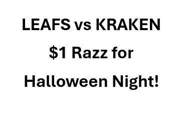 Leafs vs Kraken on Halloween!