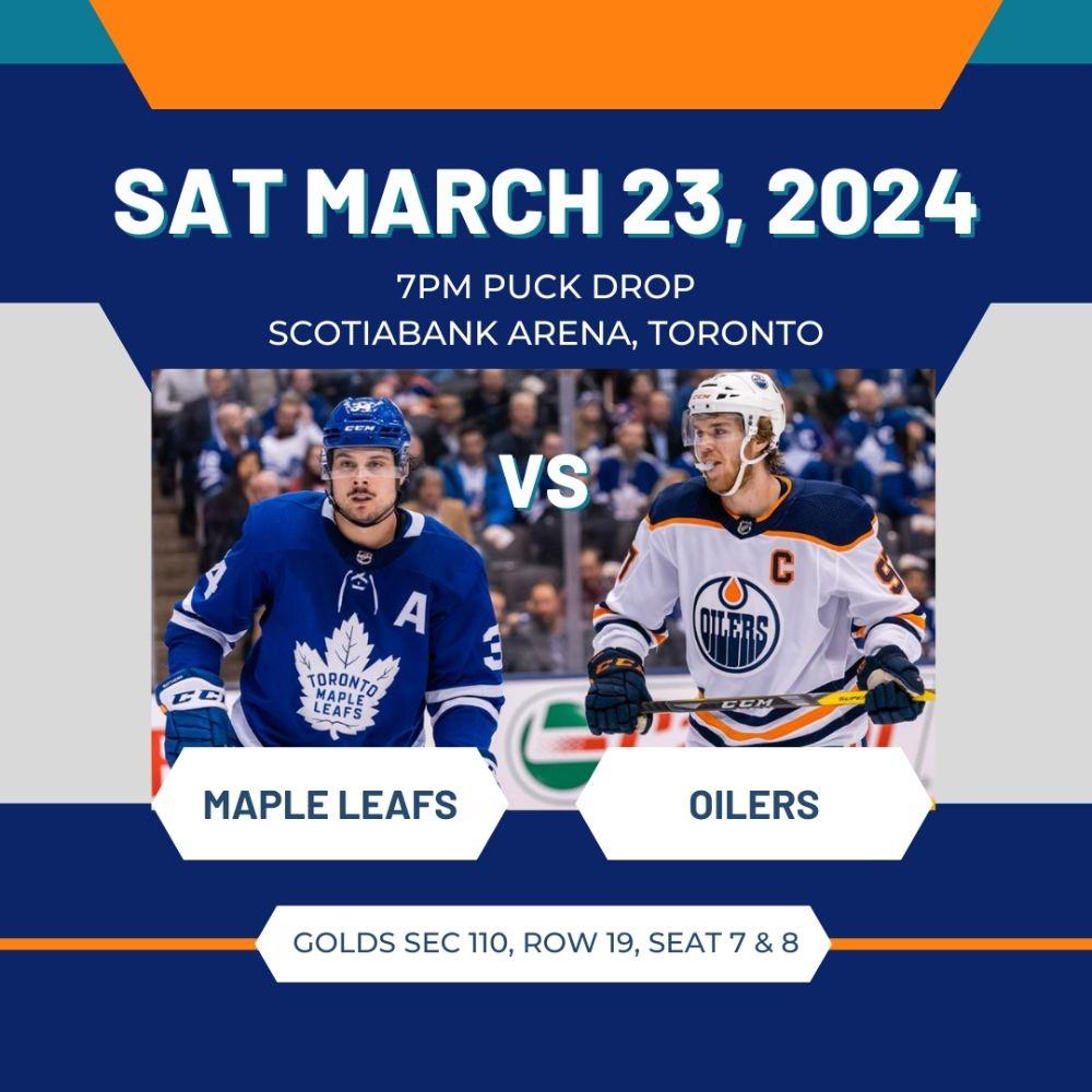 Leafs vs Oilers - March 23