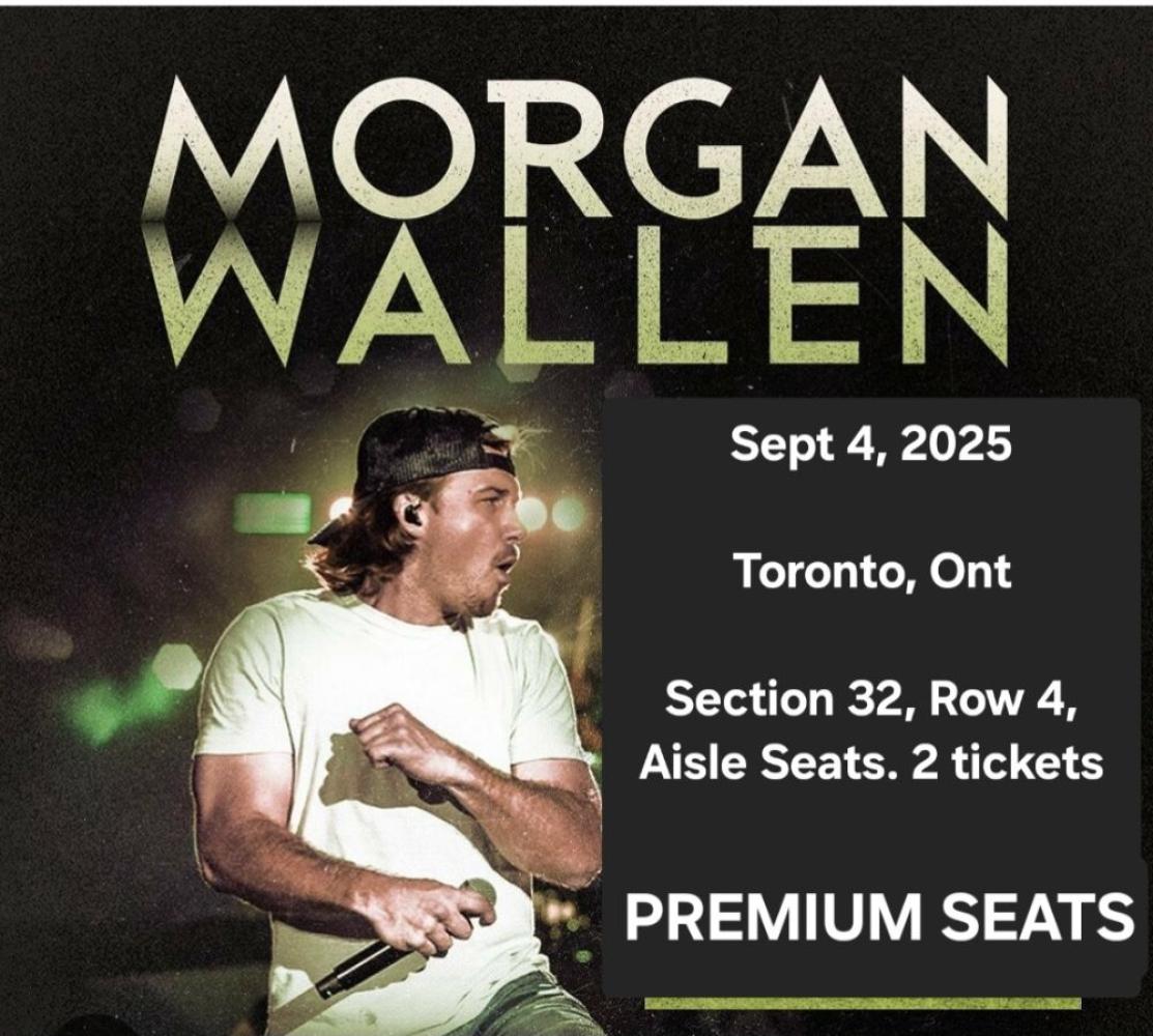 Morgan Wallen.Sec32 Great tix!