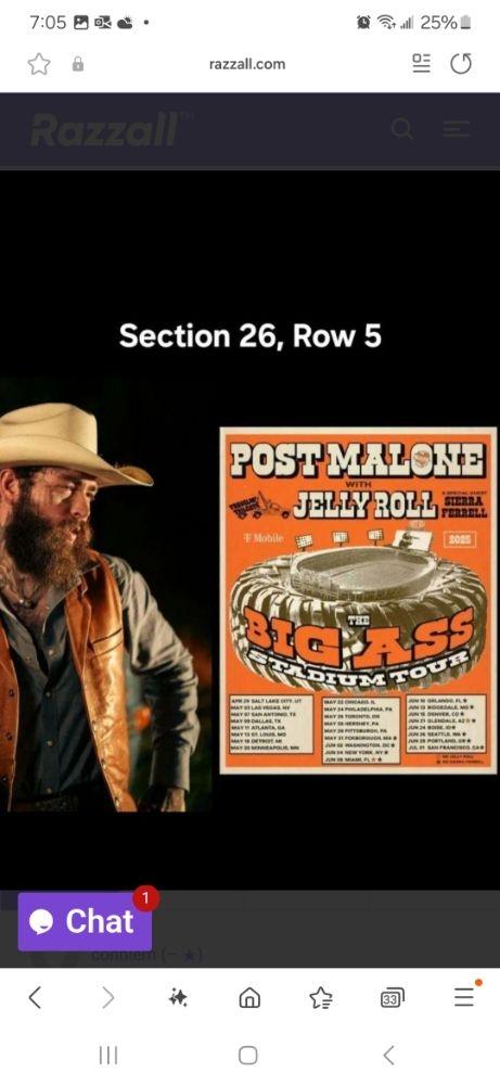 Post Malone. Toronto.Great Tix