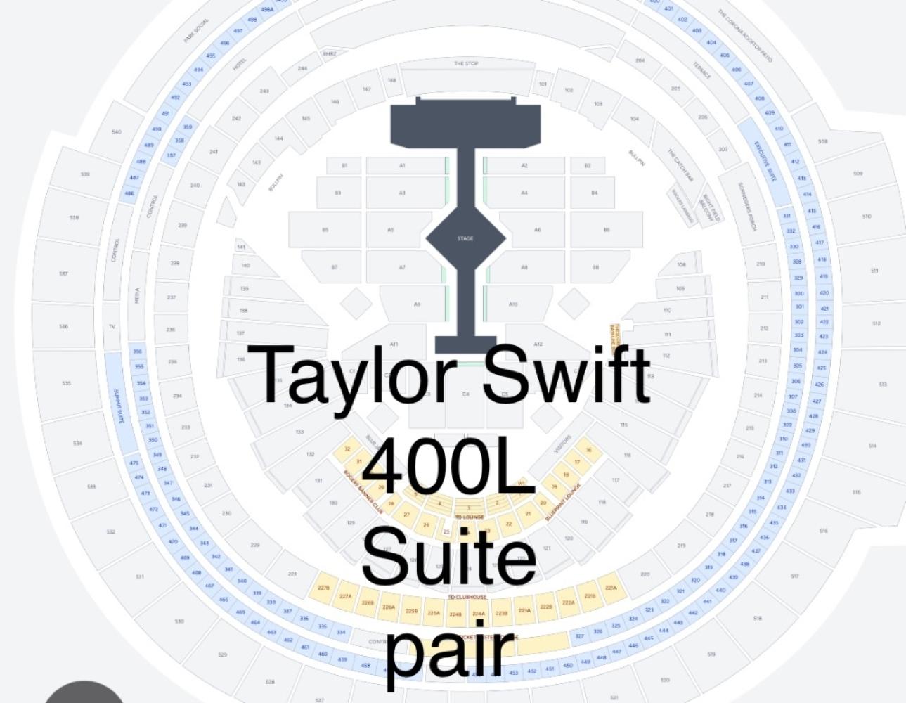 Taylor Swift 400L Suite Pair 