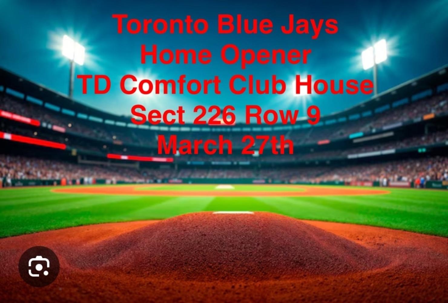 Toronto Blue Jays Home Opener