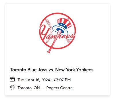 Toronto Blue Jays VS Yankees