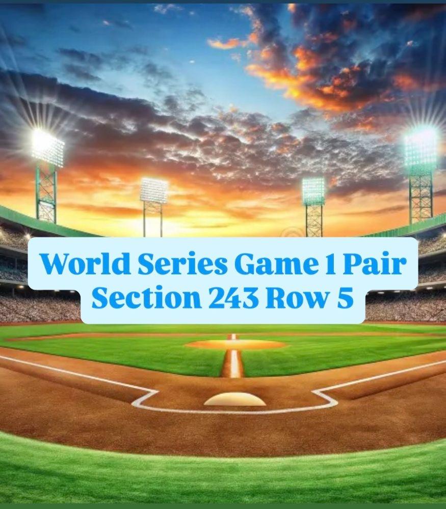 World Series GM 1 - TOR vs LAD