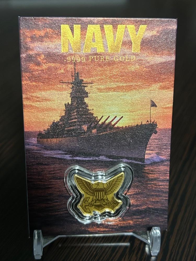 1/1000 Ounce Pure Gold Navy