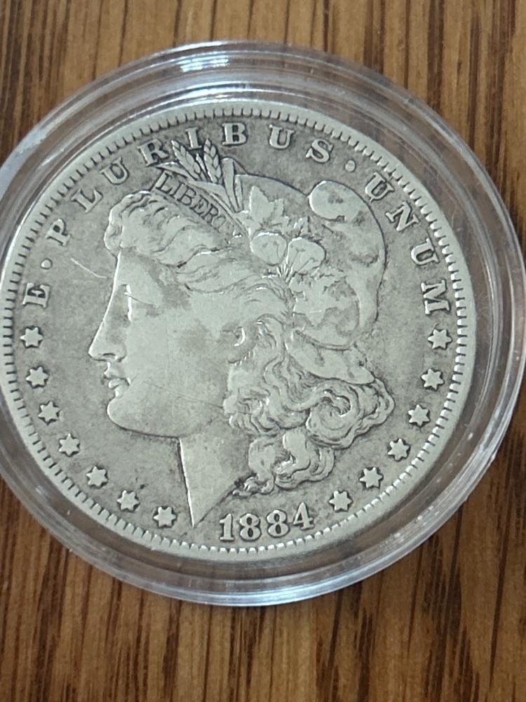 1884 O Morgan Silver Dollar