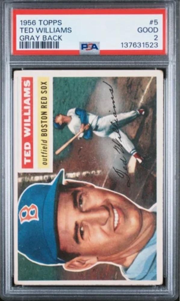1956 Topps Ted Williams PSA 2