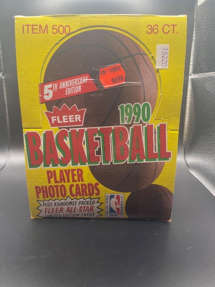 1990 Fleer Basketball Box