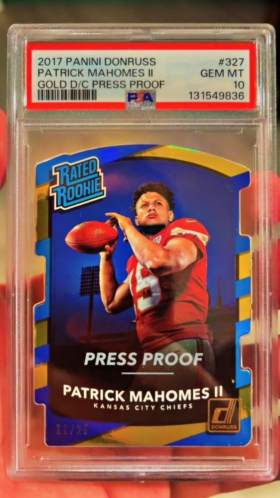 2017 Mahomes Gold Press Proof 