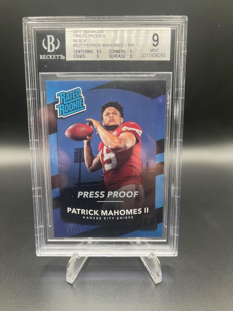 2017 Mahomes Press Proof Black