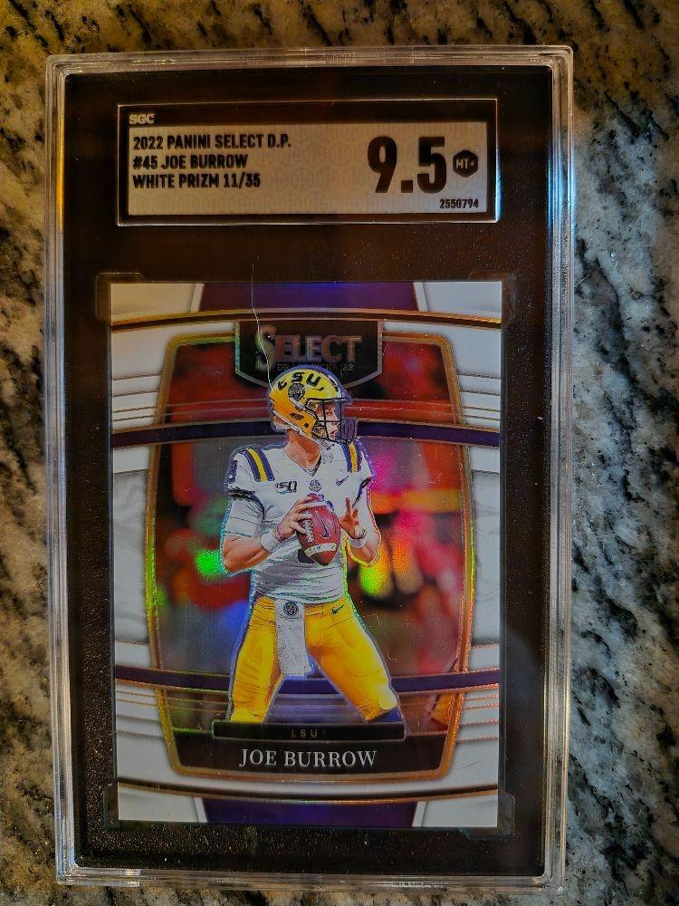 2022 joe burrow white prizm