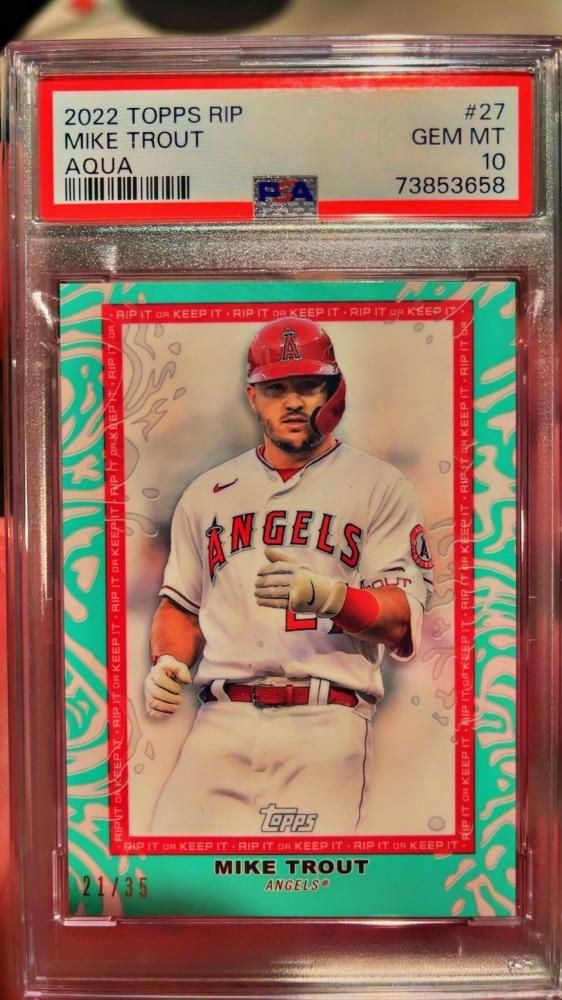 2022 Mike Trout Topps Rip it 