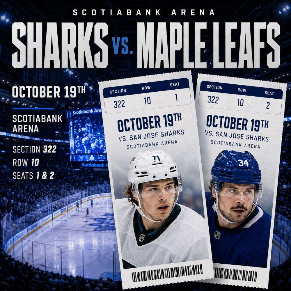 $6 SHARKS VS MAPLE LEAFS