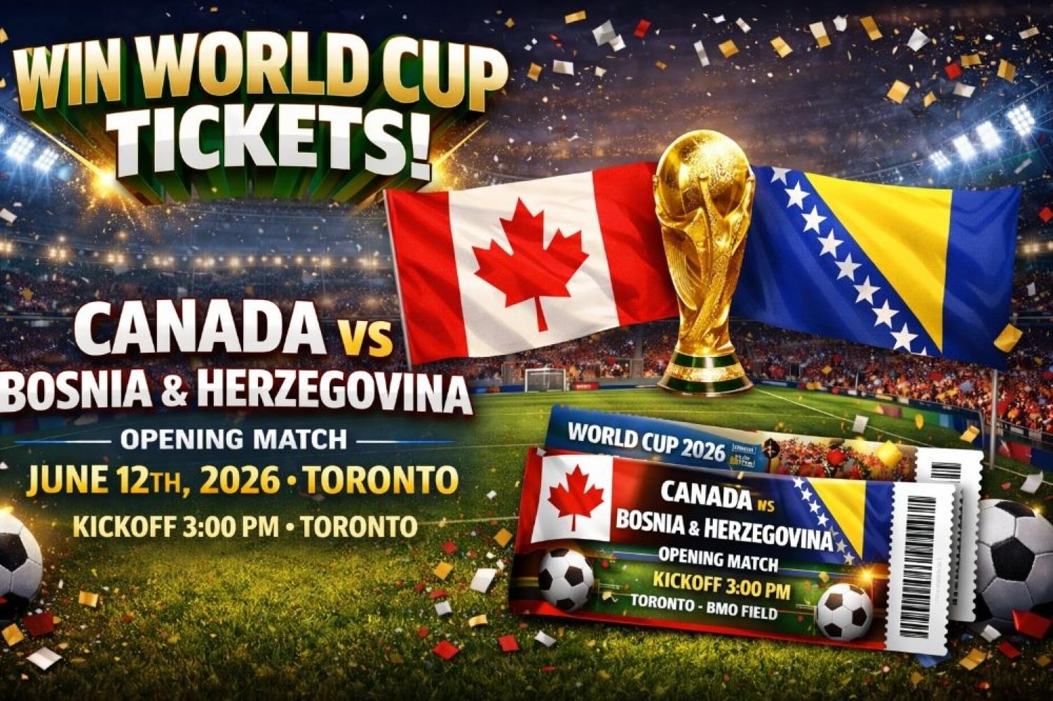 FIFA World Cup – Canada-Bosnia