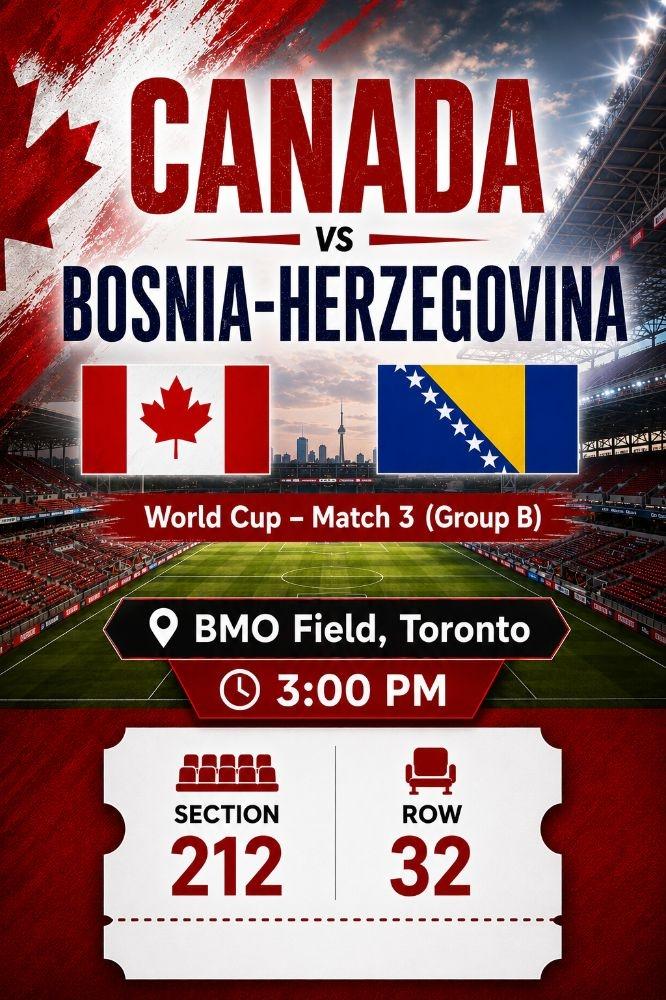 FIFA World Cup – Canada-Bosnia