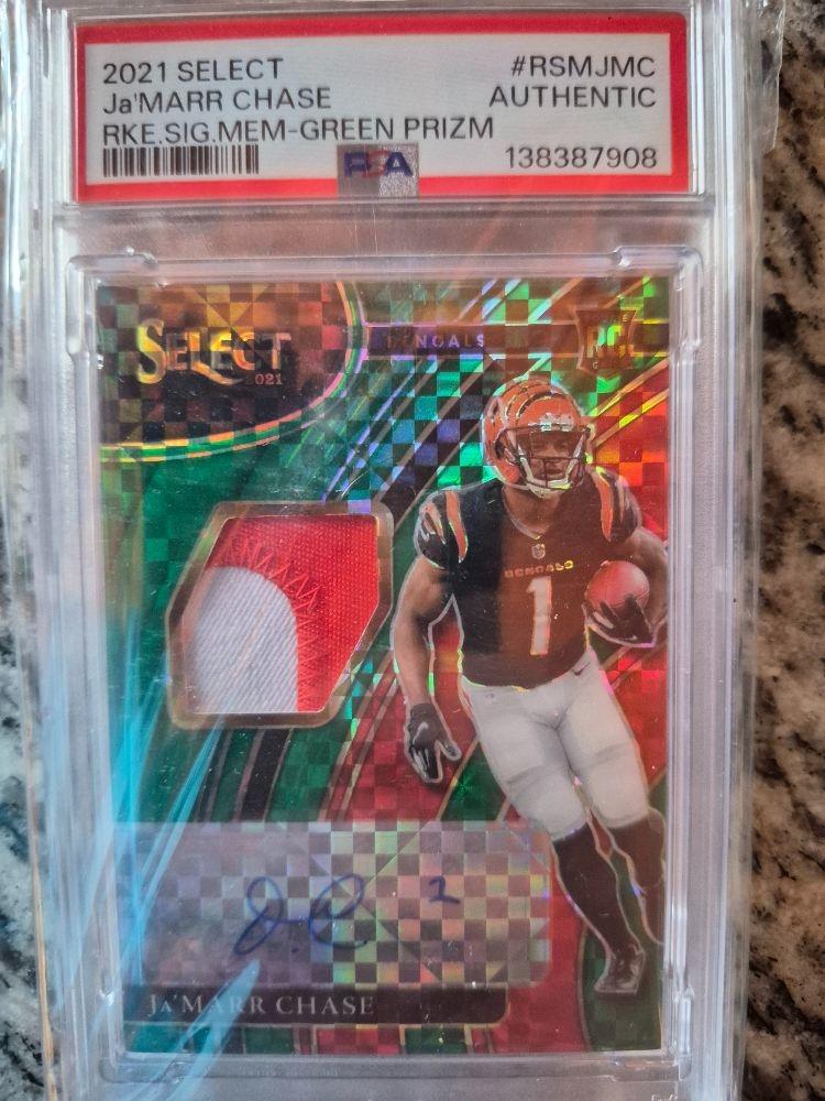 Ja'Marr Chase autograph card