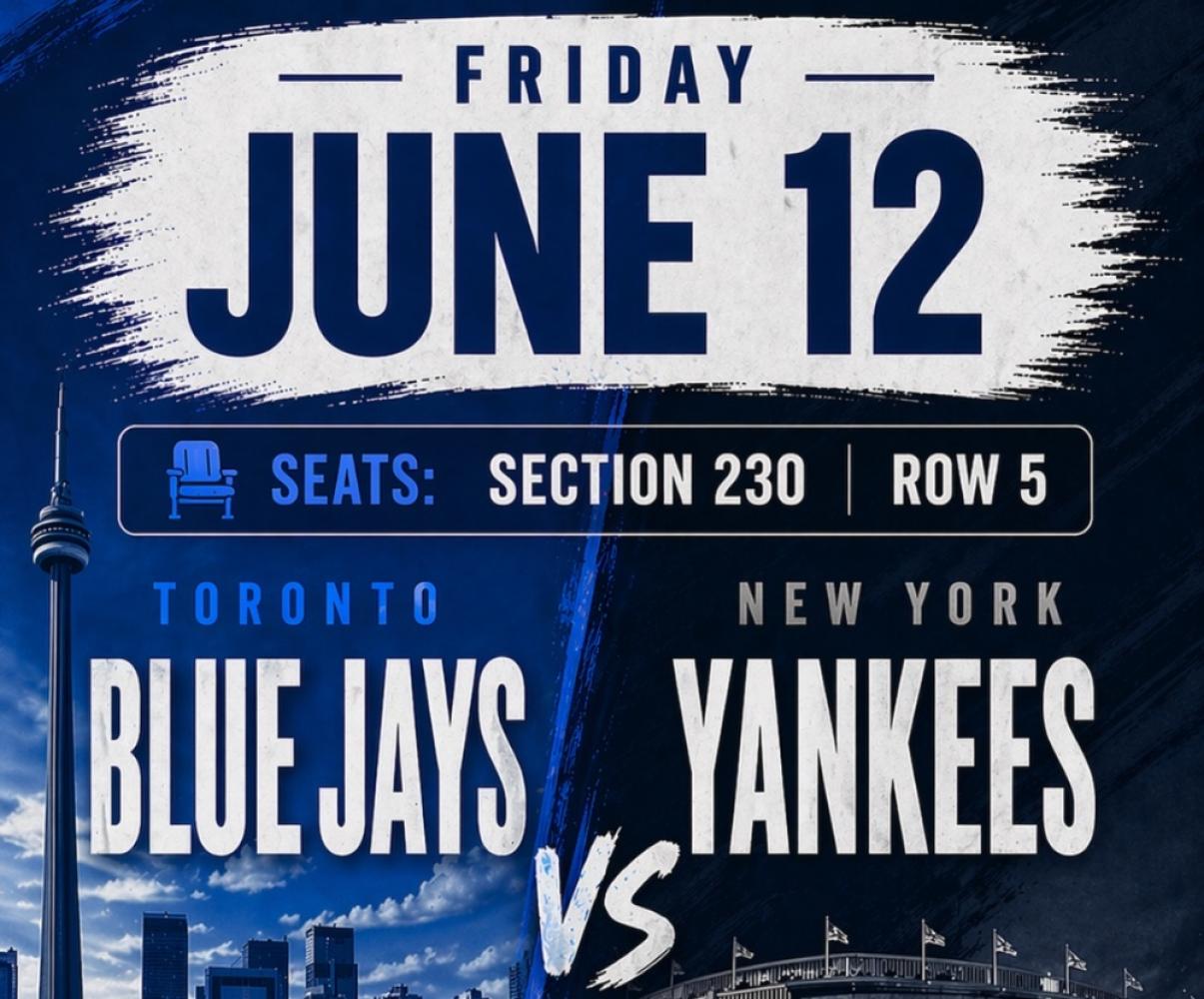 Jays vs Yankees Friday june 12