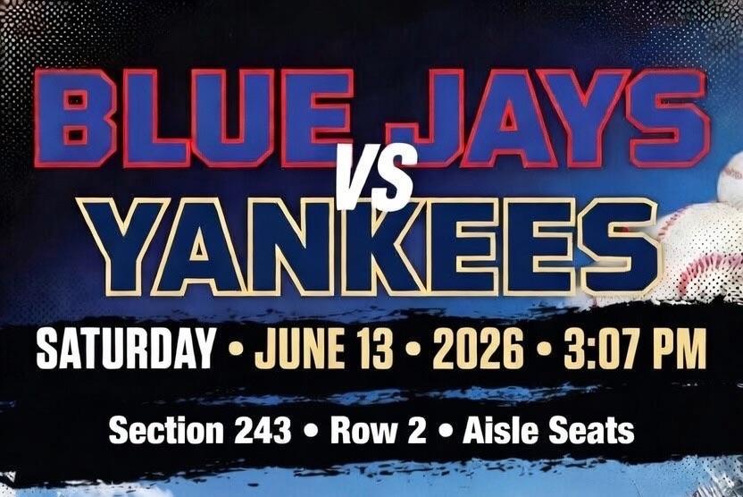 Jays vs Yankees June 13