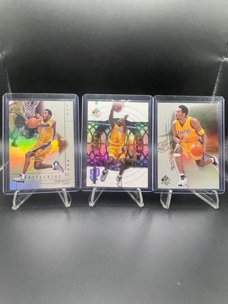 Kobe Bryant 3 Card Lot