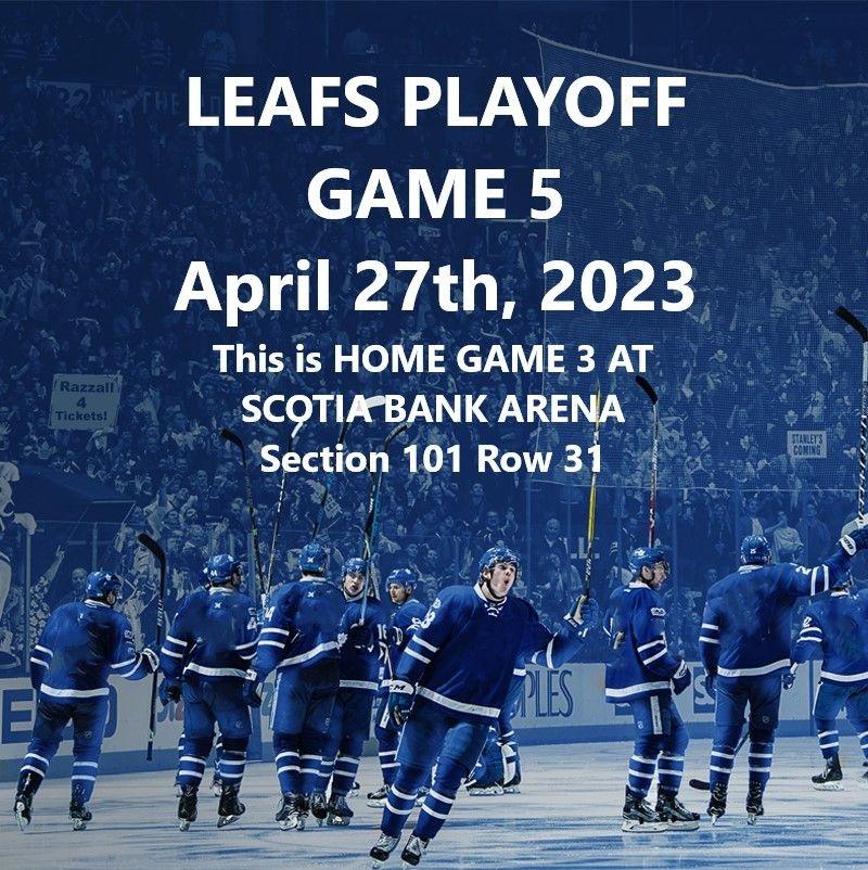 Razzall™ MAPLE LEAFS GAME 5 PLAYOFFS!