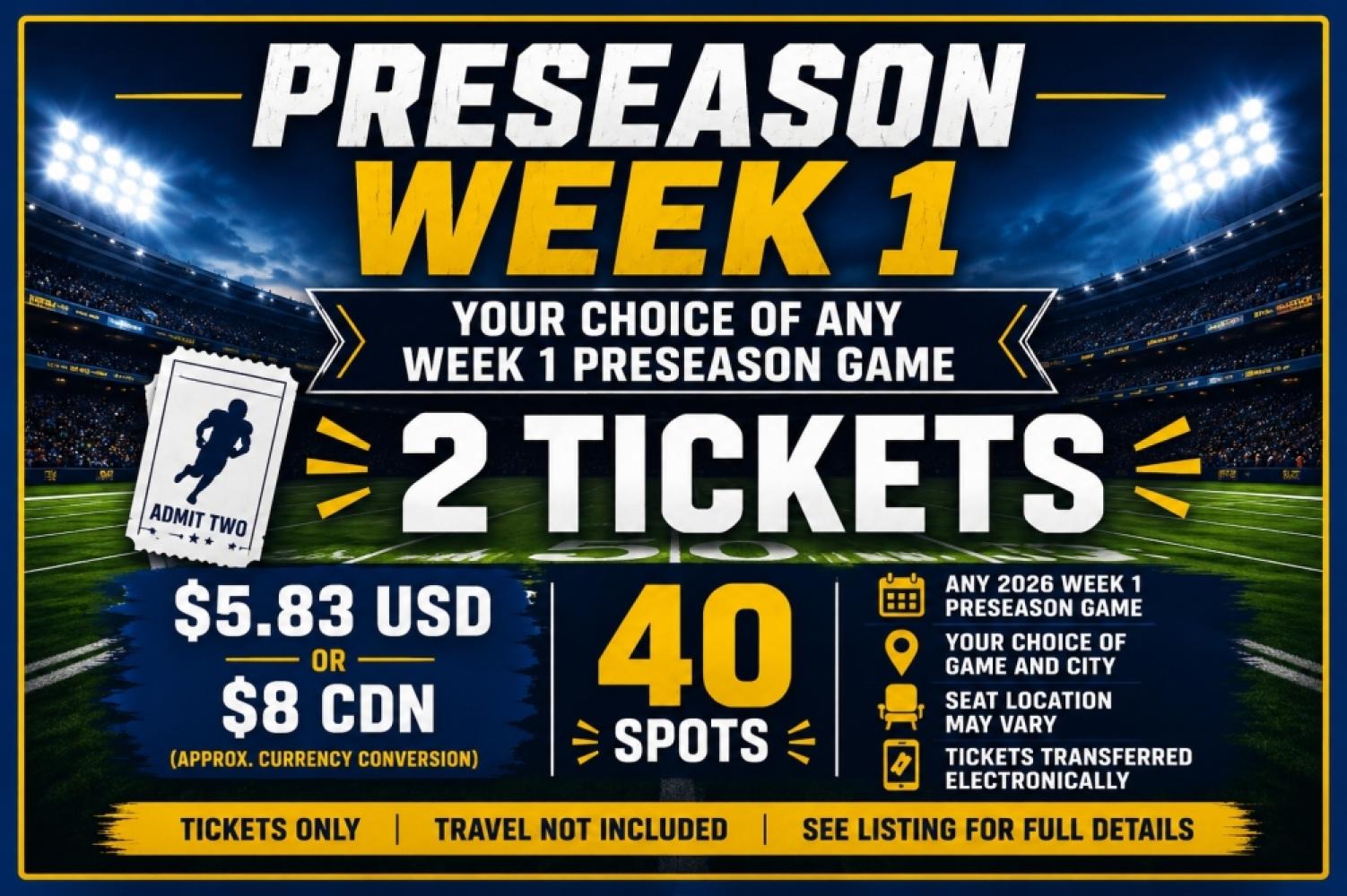 NFL Preseason Week 1