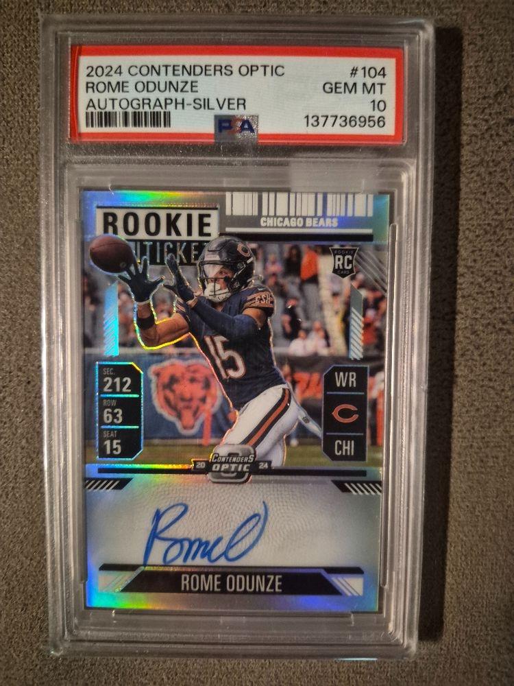 Rome Odunze autograph rookie