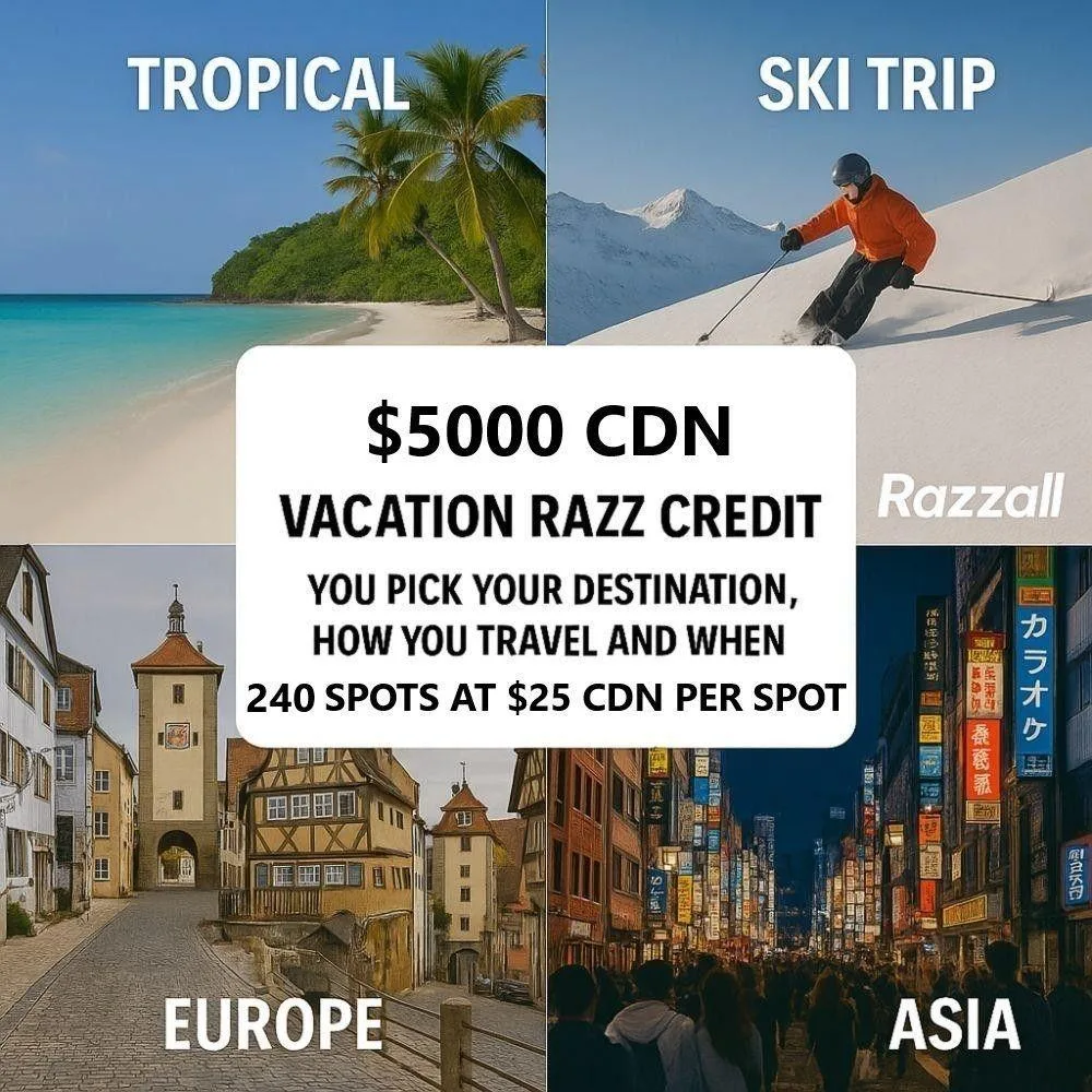 VACATION RAZZ -TRAVEL CREDIT