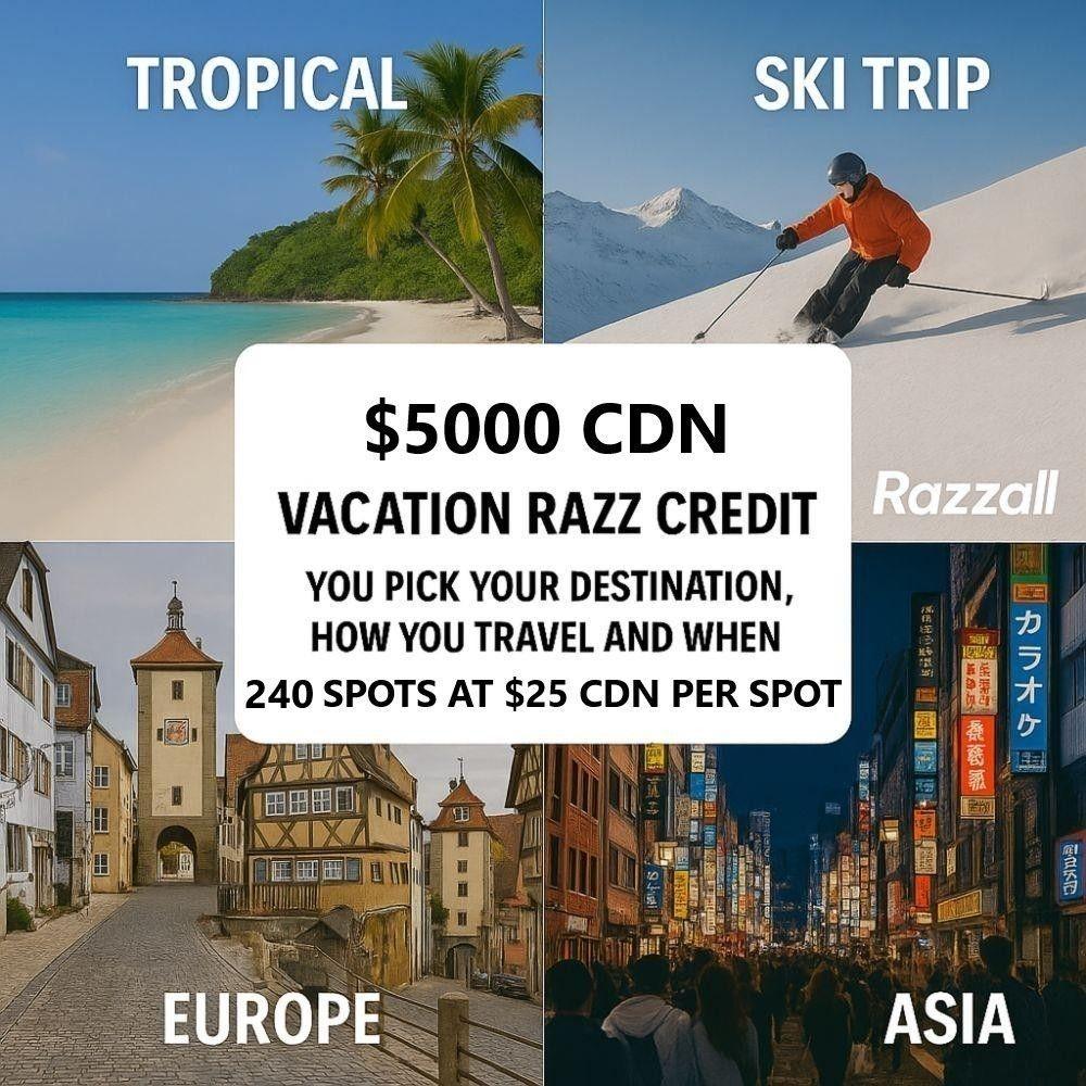 VACATION RAZZ -TRAVEL CREDIT