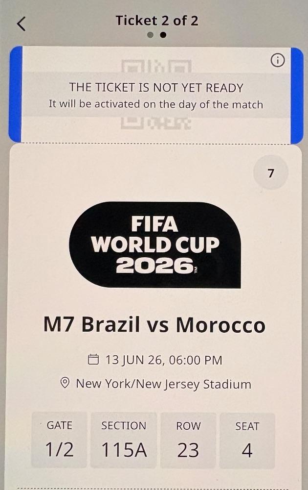 World Cup M7 Brazil vs Morocco